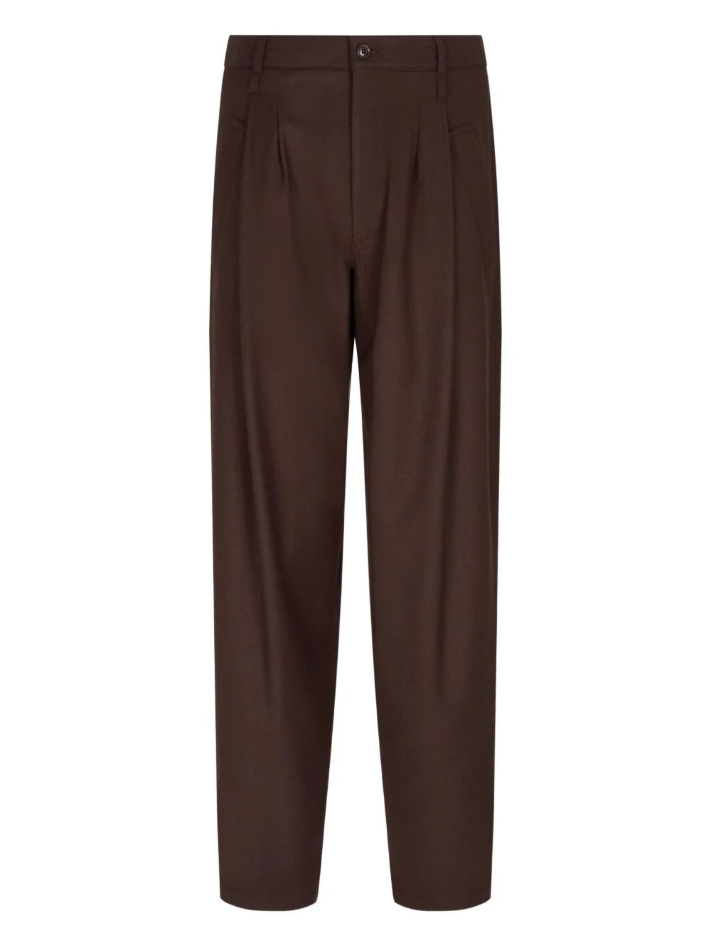 Pleated-Front Wool Trousers
