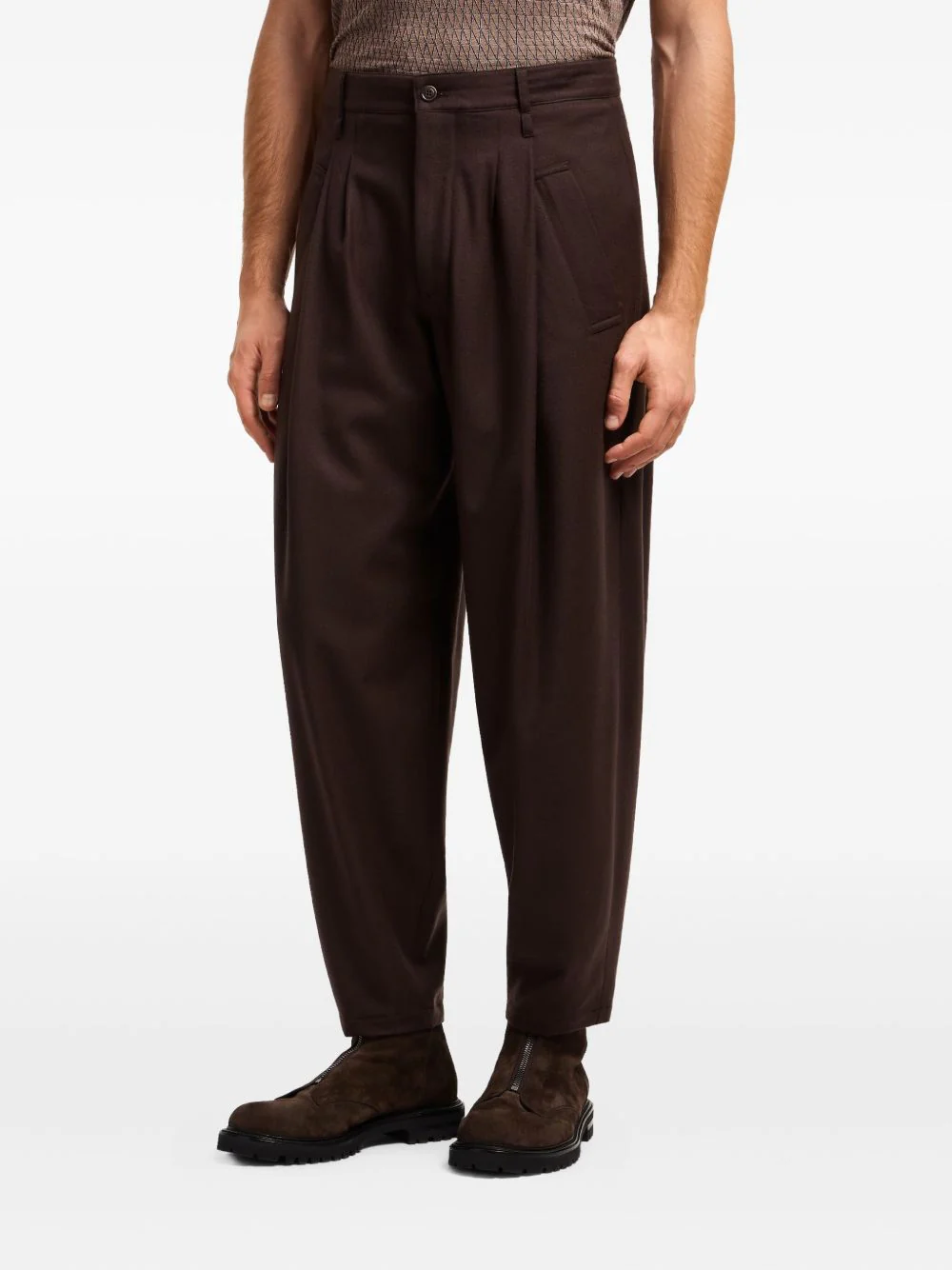 Pleated-Front Wool Trousers - Image 3