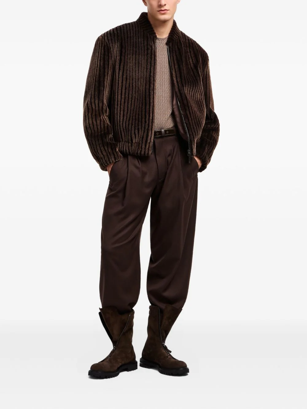 Pleated-Front Wool Trousers - Image 5