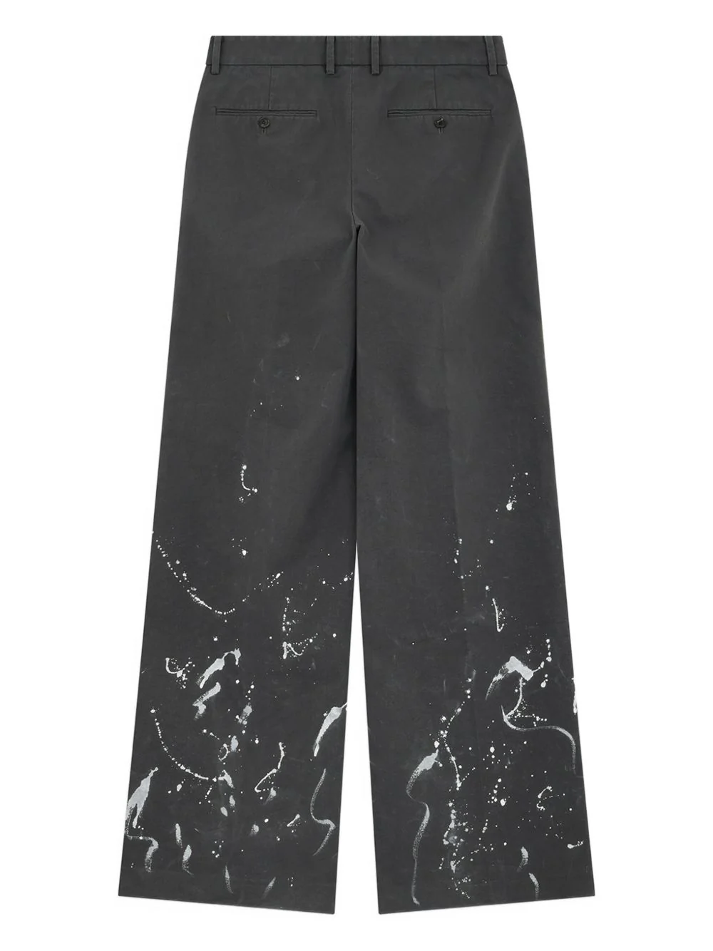 Pleated Paint-Splatter Trousers - Image 4