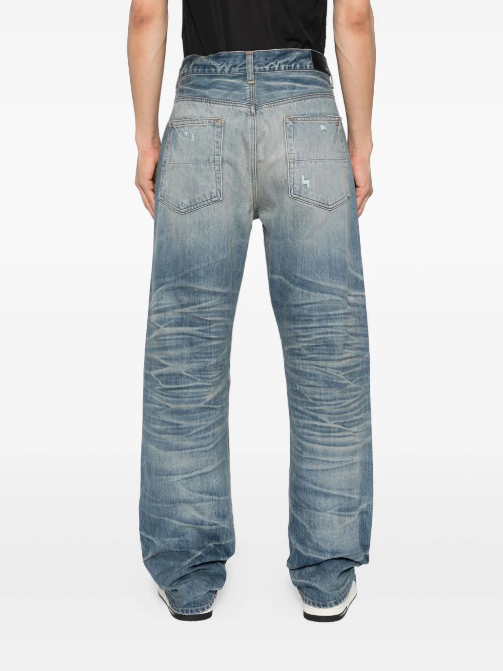Pleated Straight Jeans - Image 2