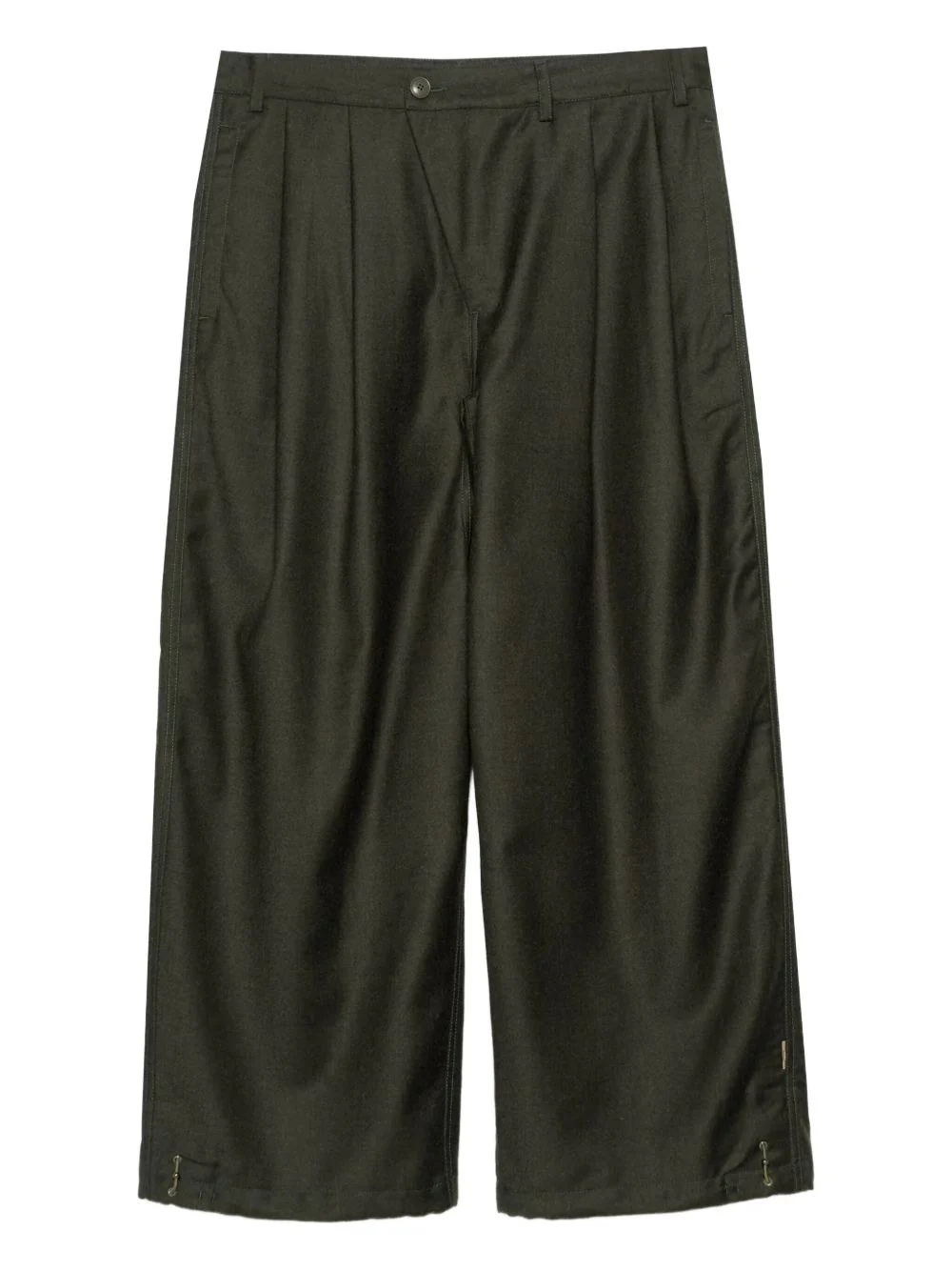 Pleated Wide-Leg Trousers