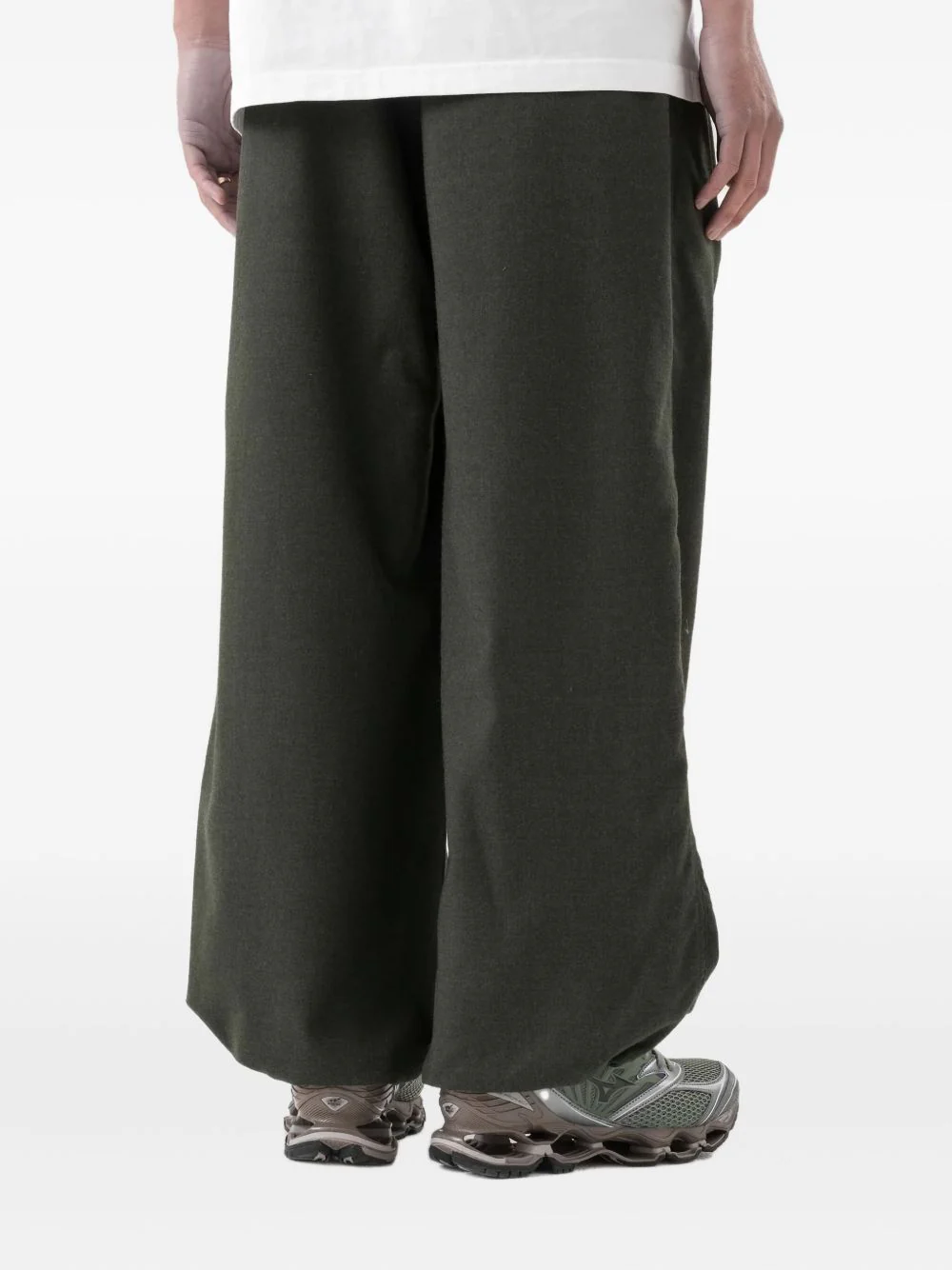 Pleated Wide-Leg Trousers - Image 2