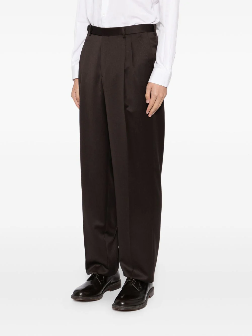 Pleated Wool Trousers - Image 4