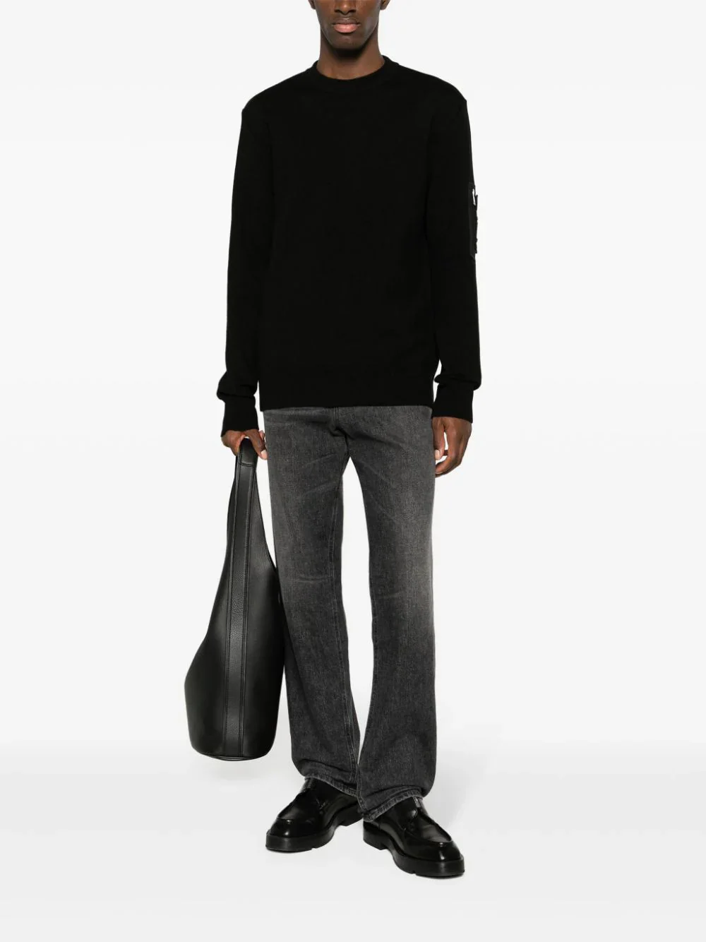 Pocket-Appliqué Wool Jumper - Image 5