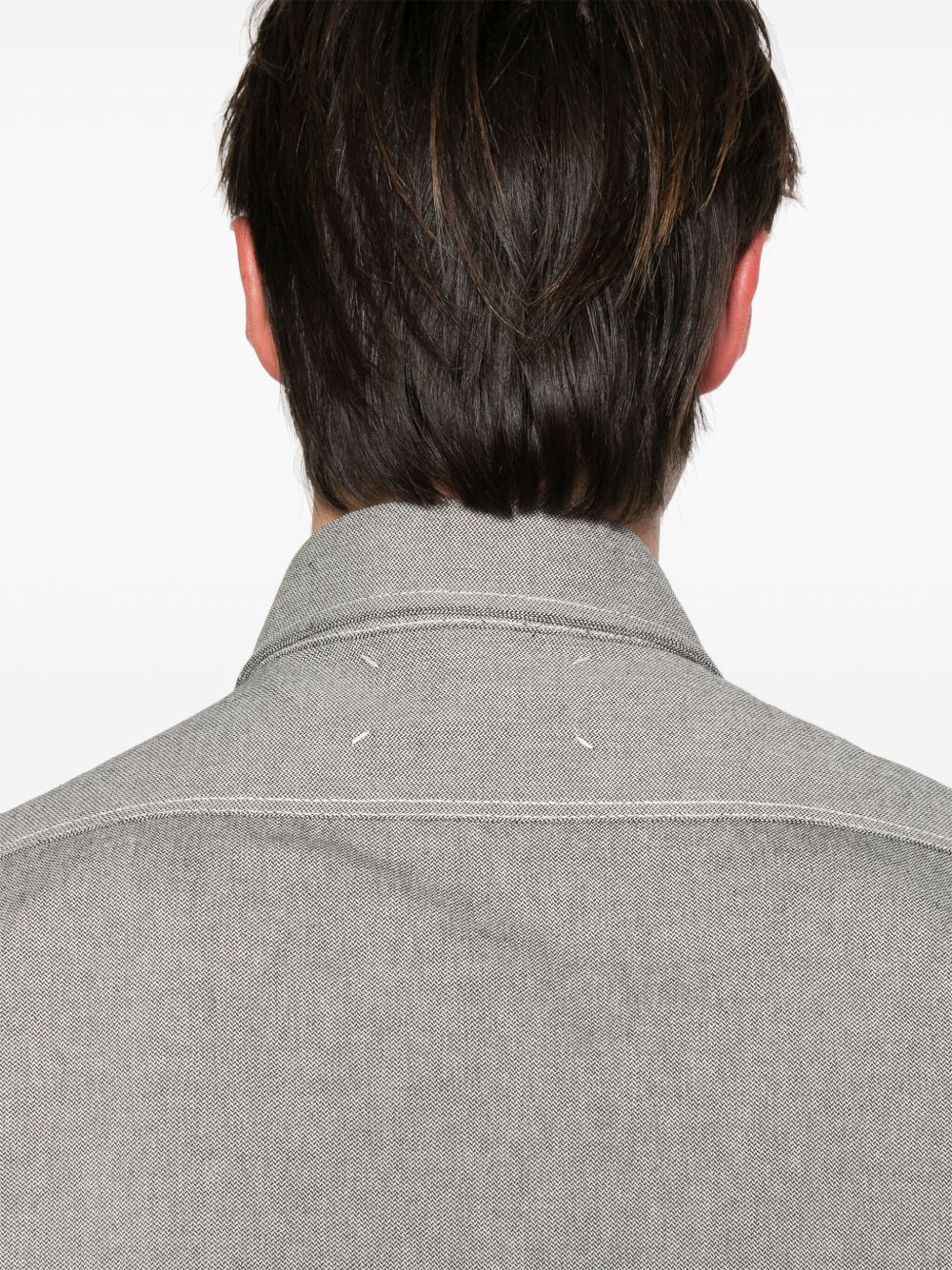 Pointed-Collar Cotton Shirt - Image 3