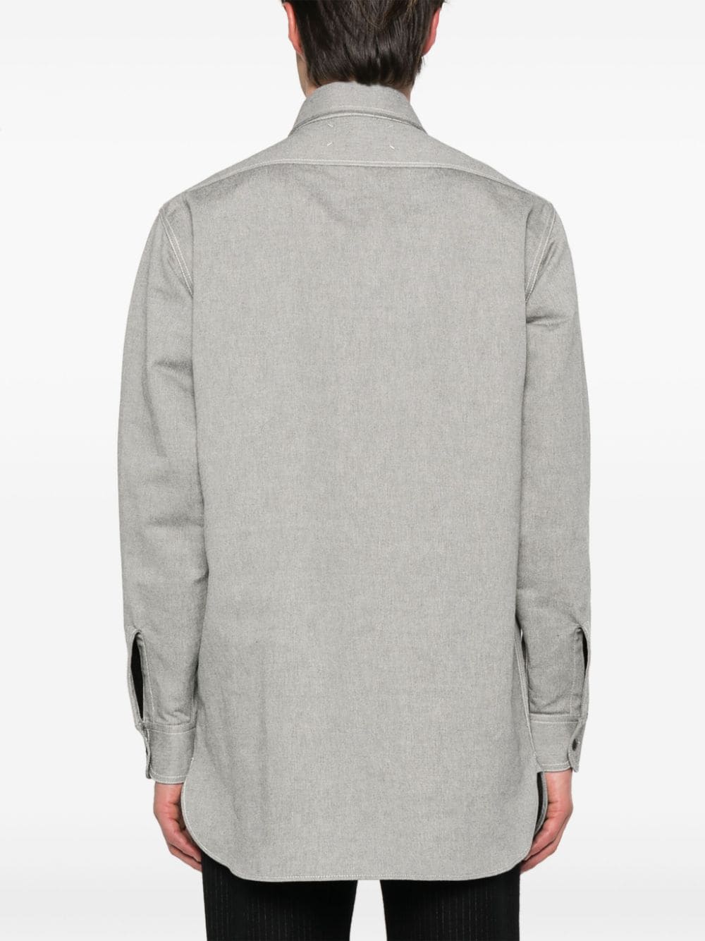 Pointed-Collar Cotton Shirt - Image 5