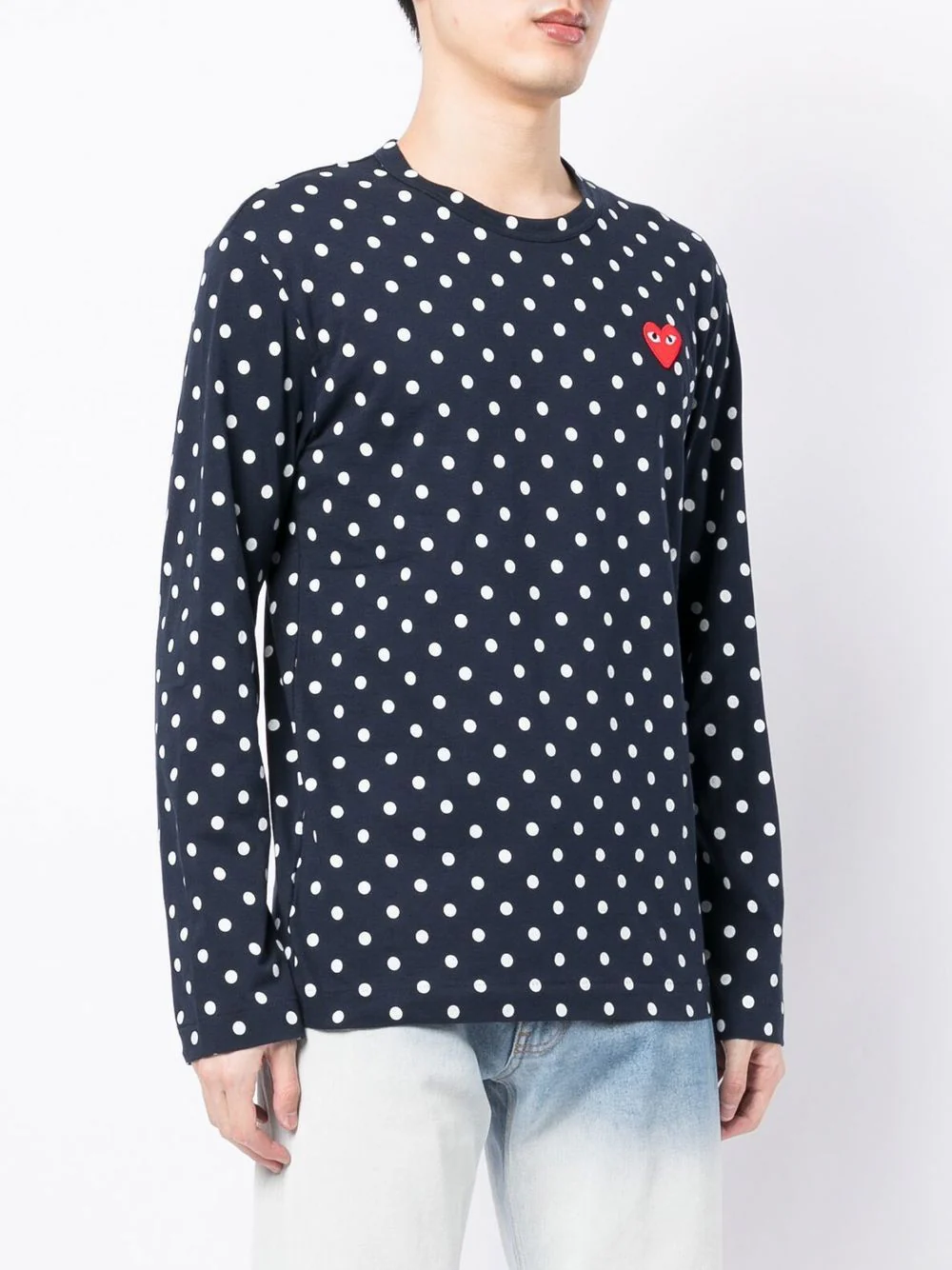 Polka-Dot Long-Sleeve T-Shirt - Image 3