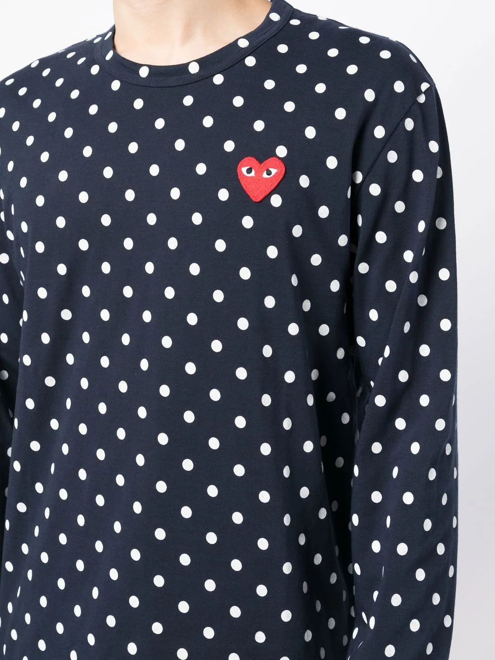 Polka-Dot Long-Sleeve T-Shirt - Image 4