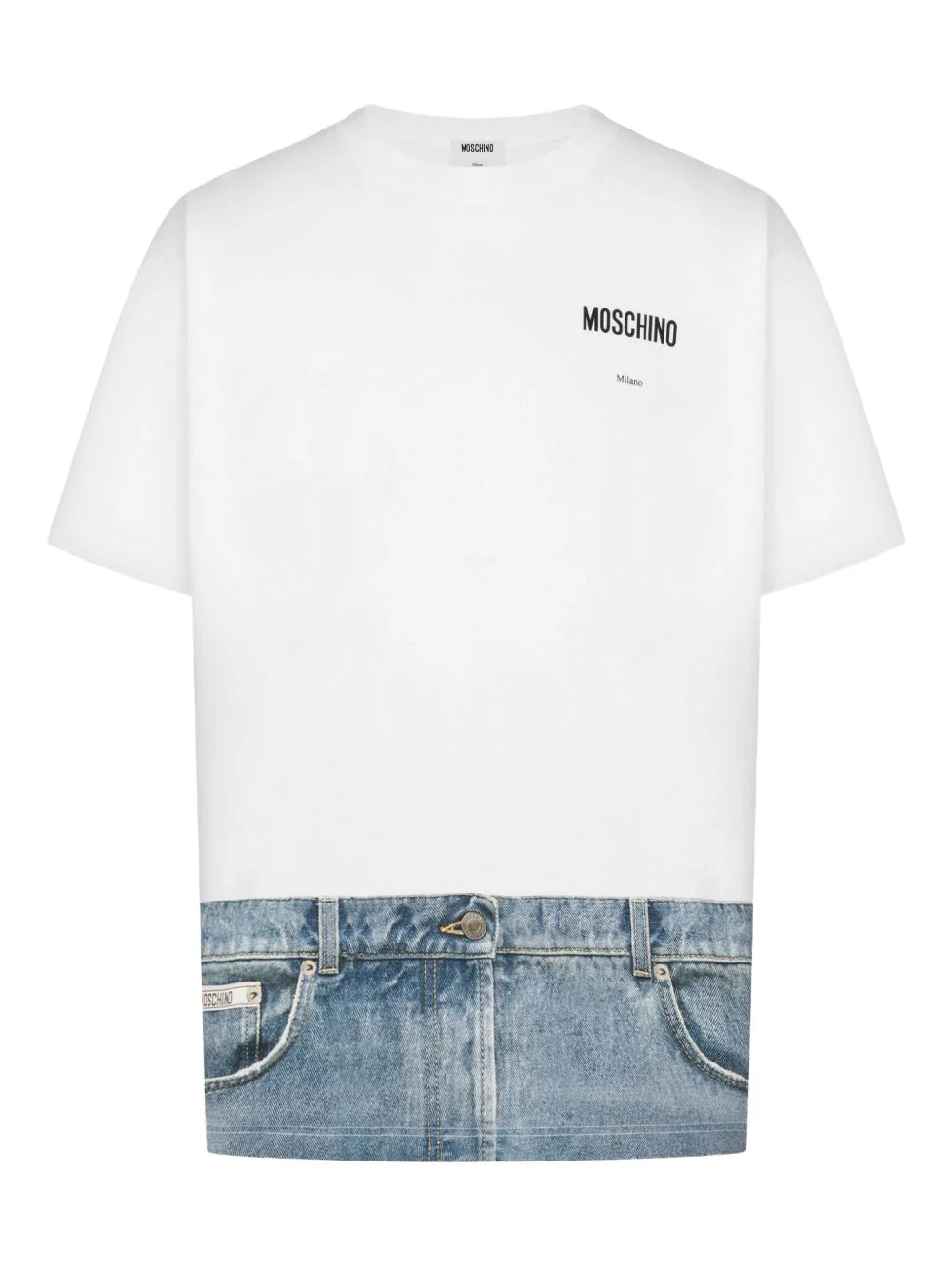 Printed-Detail Cotton T-Shirt