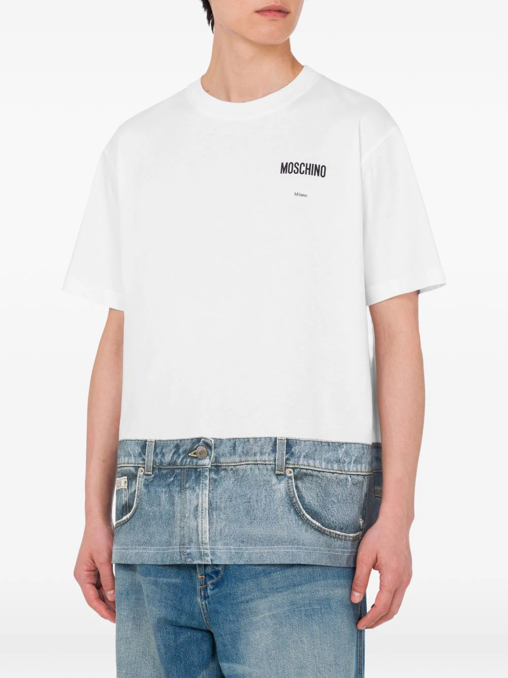 Printed-Detail Cotton T-Shirt - Image 3