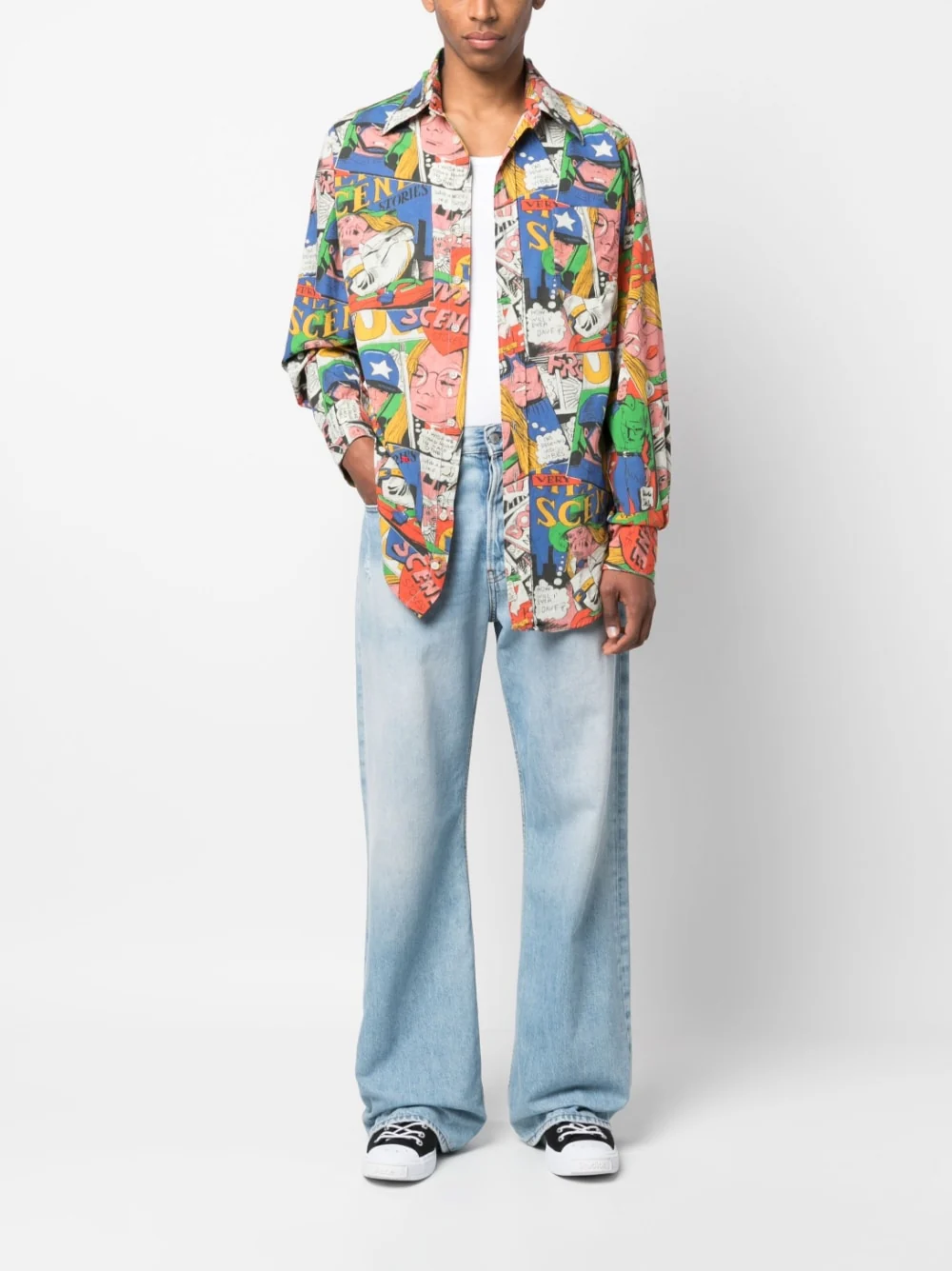 Printed Short-Sleeved Shirt - Image 5