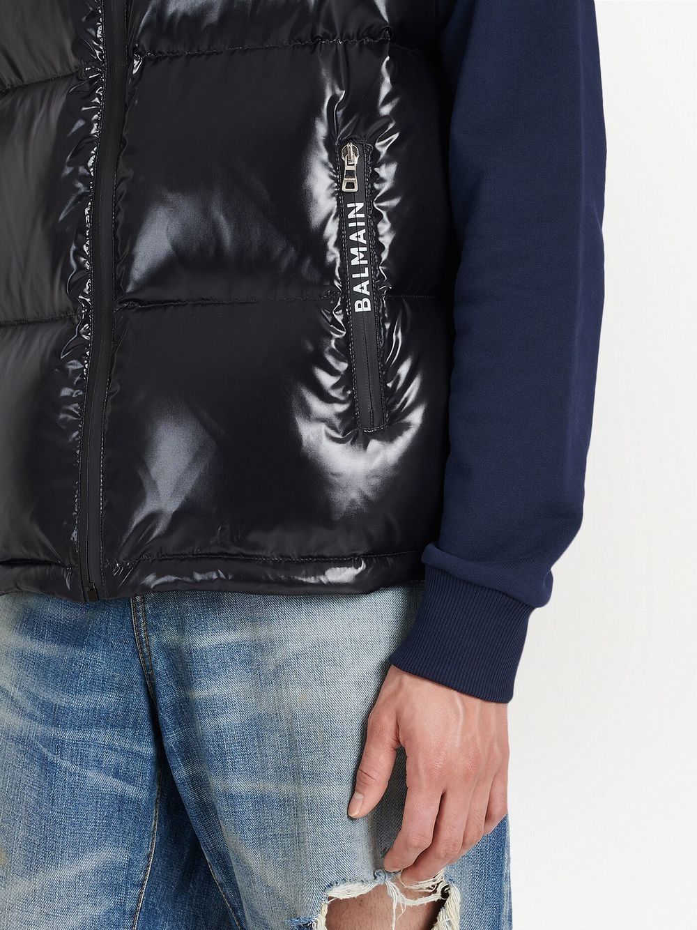 Puffer Hooded Sleeveless Jacket - Image 4