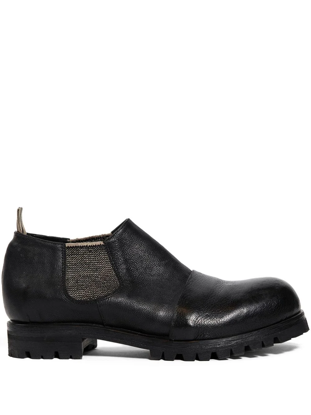 Pull-Tab Elasticated-Sides Loafers