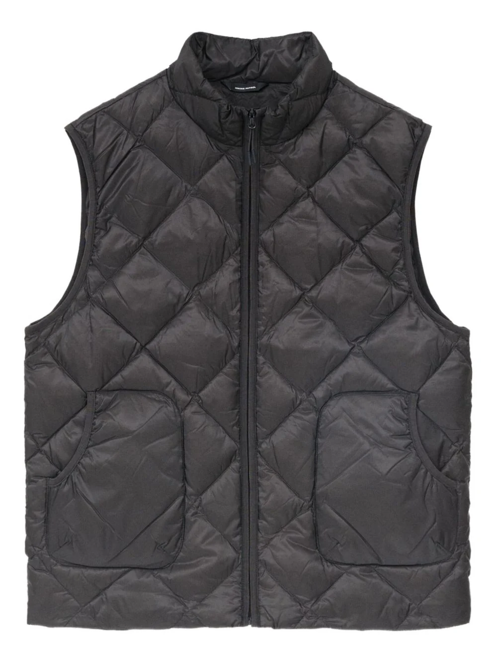 Quilted Diamond-Pattern Gilet