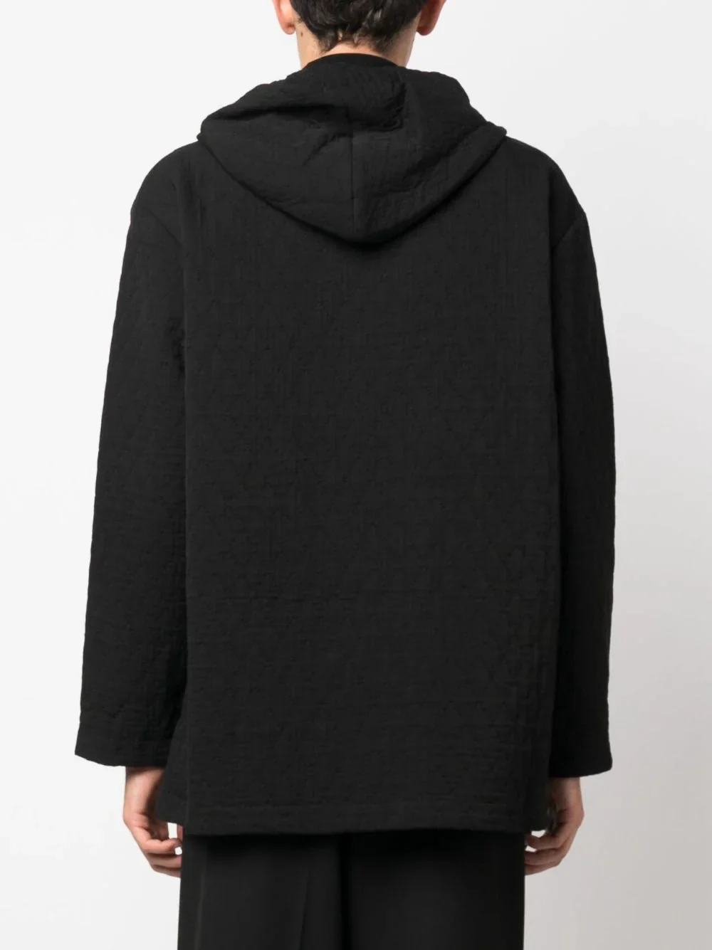 Quilted Drawstring Hoodie - Image 4