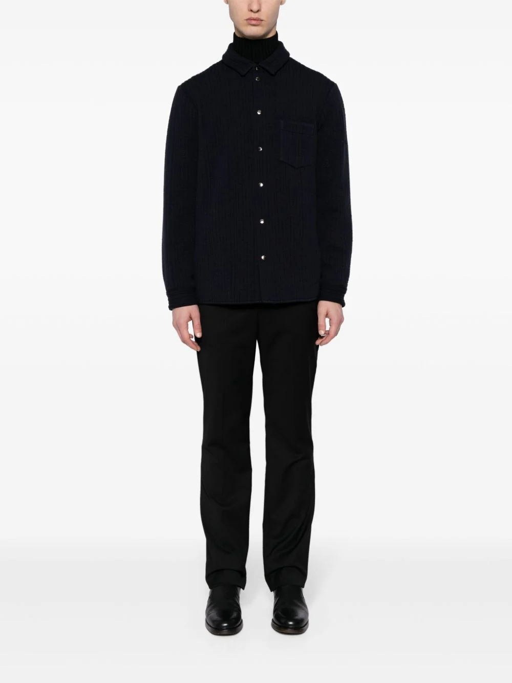 Quilted Press-Stud Shirt - Image 2
