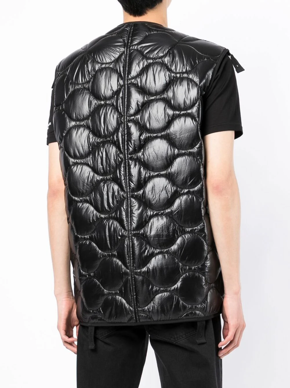 Quilted Transparent Pocket Gilet - Image 3