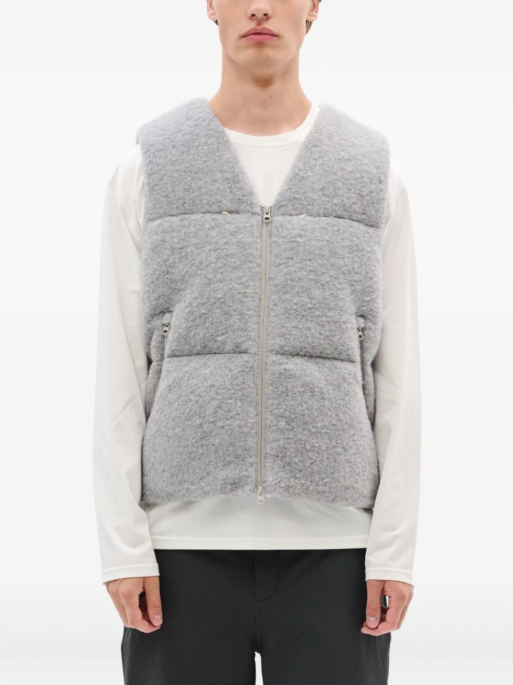 Quilted Zip-Front Gilet - Image 3