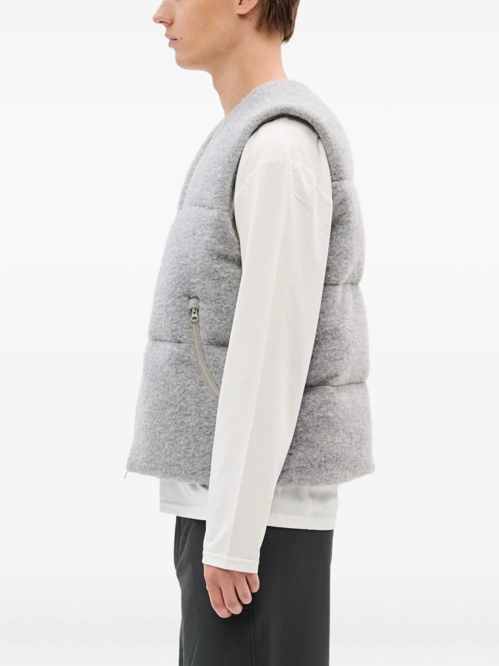 Quilted Zip-Front Gilet - Image 4