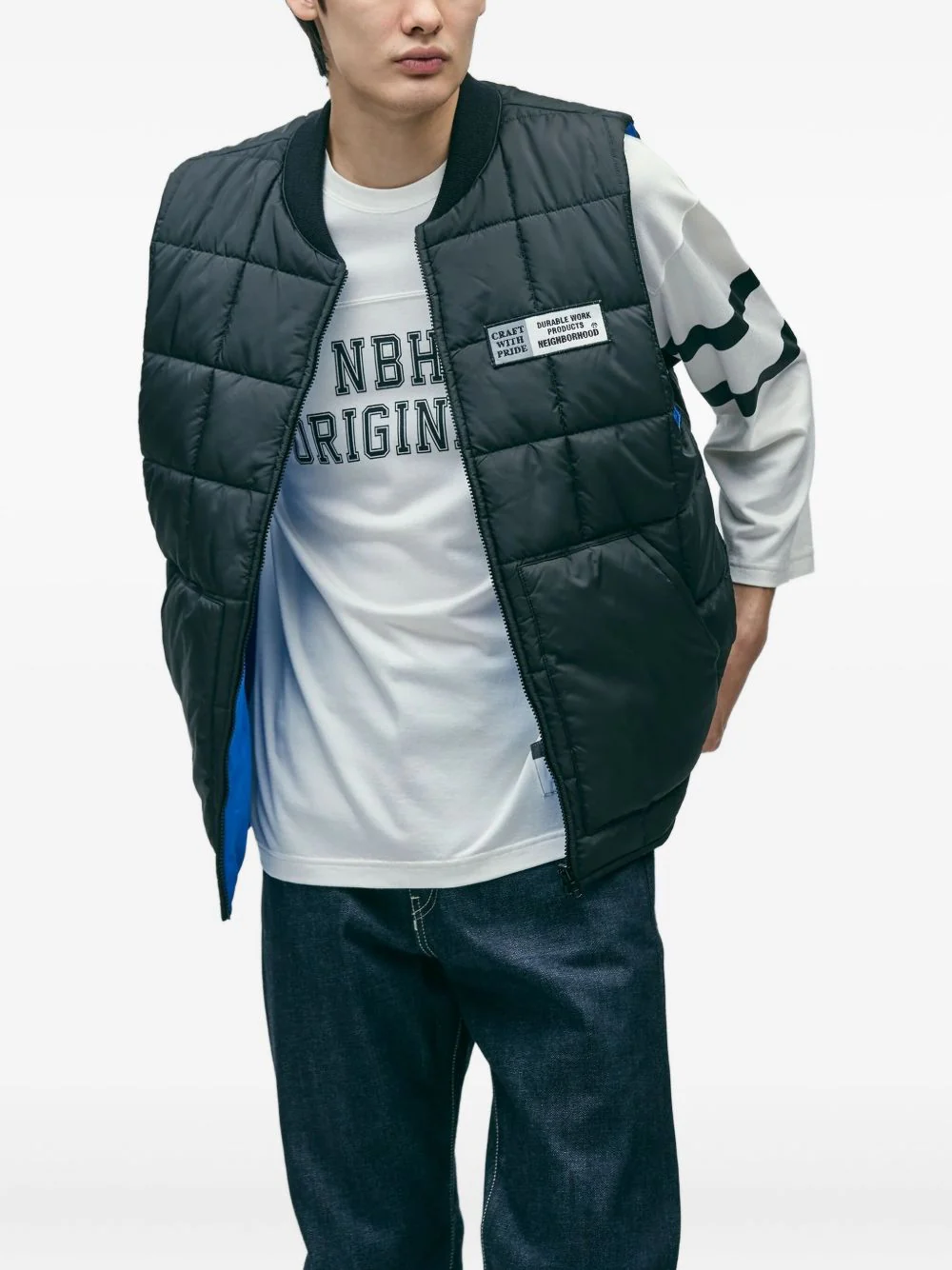 Quilted Zip Gilet - Image 2