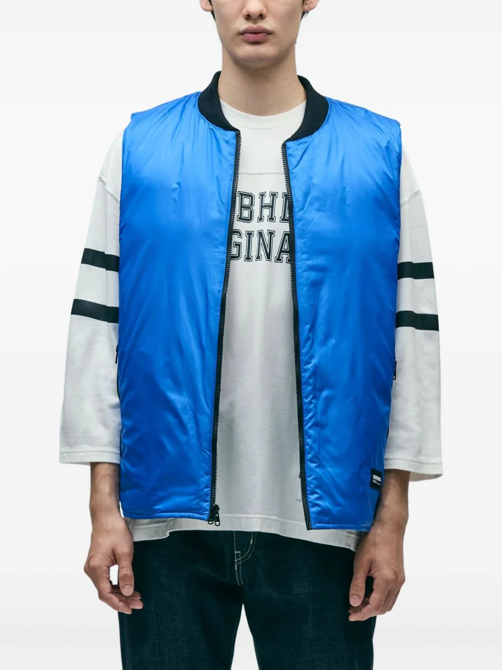 Quilted Zip Gilet - Image 3