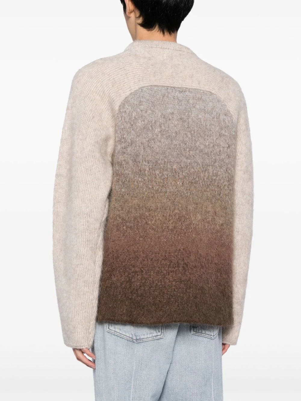 Rainbow Gradient-Effect Crew-Neck Jumper - Image 4