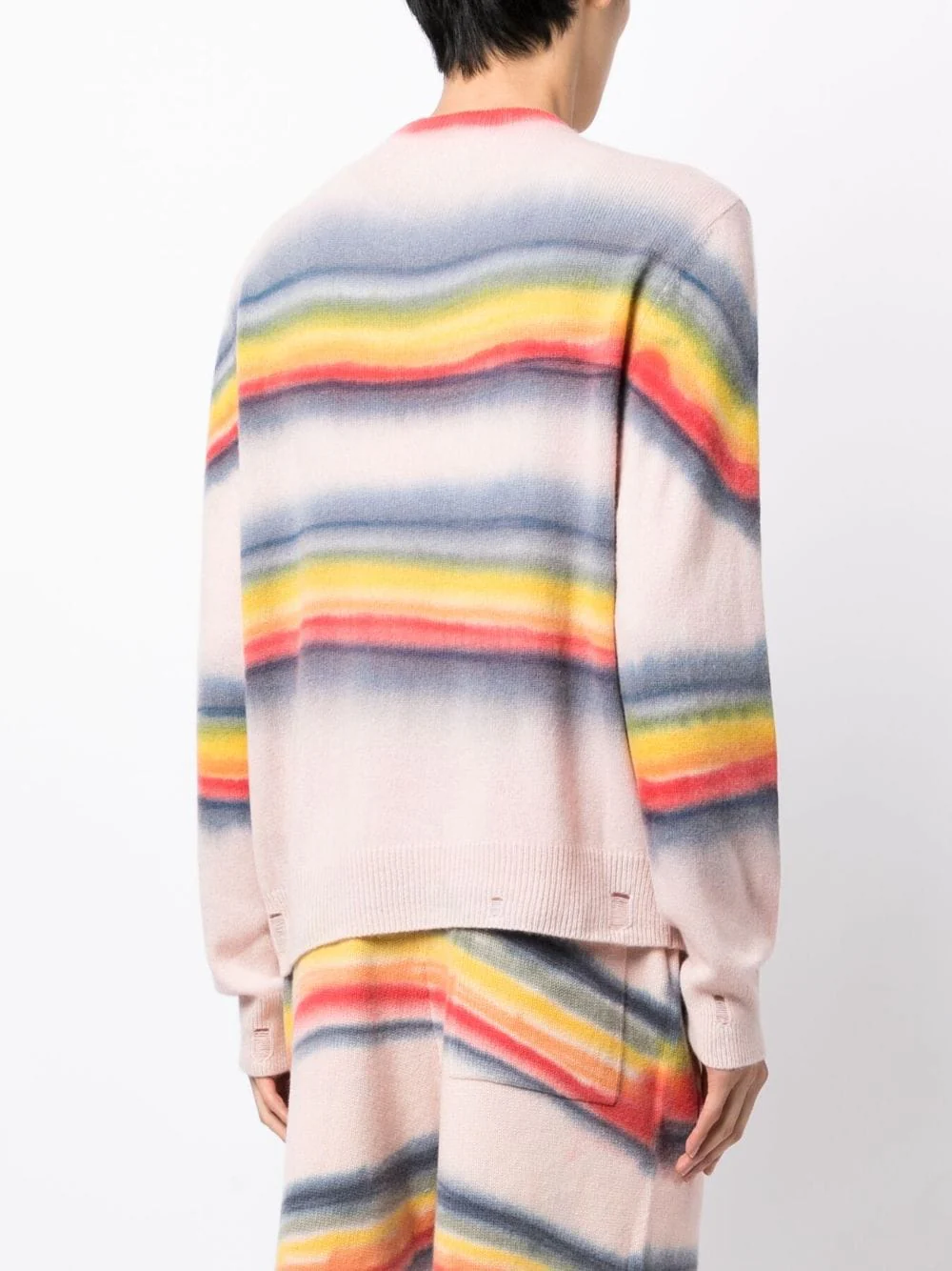Rainbow Tie-Dye Crew-Neck Sweatshirt - Image 3