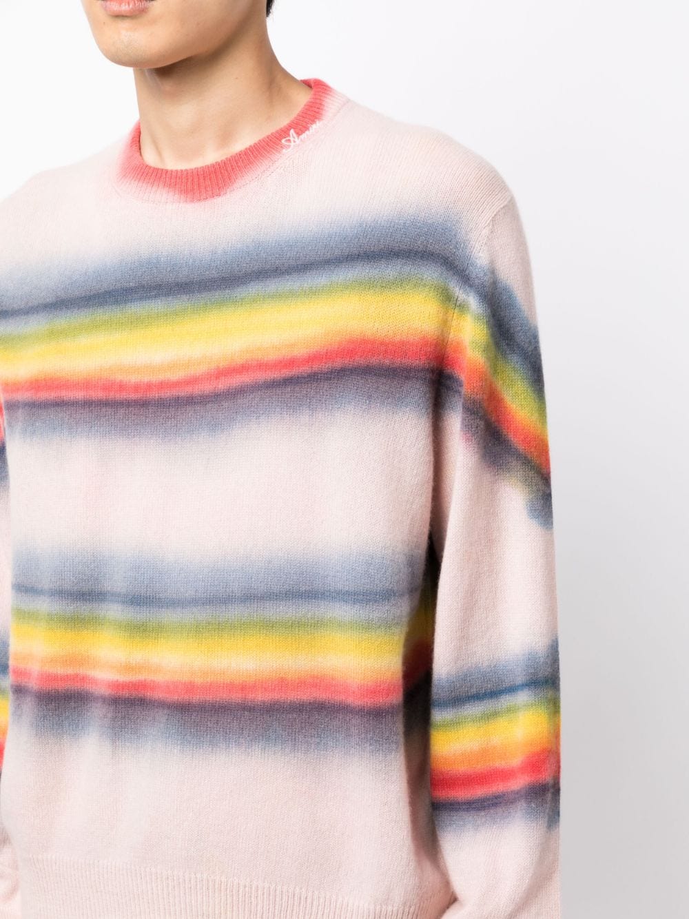 Rainbow Tie-Dye Crew-Neck Sweatshirt - Image 4