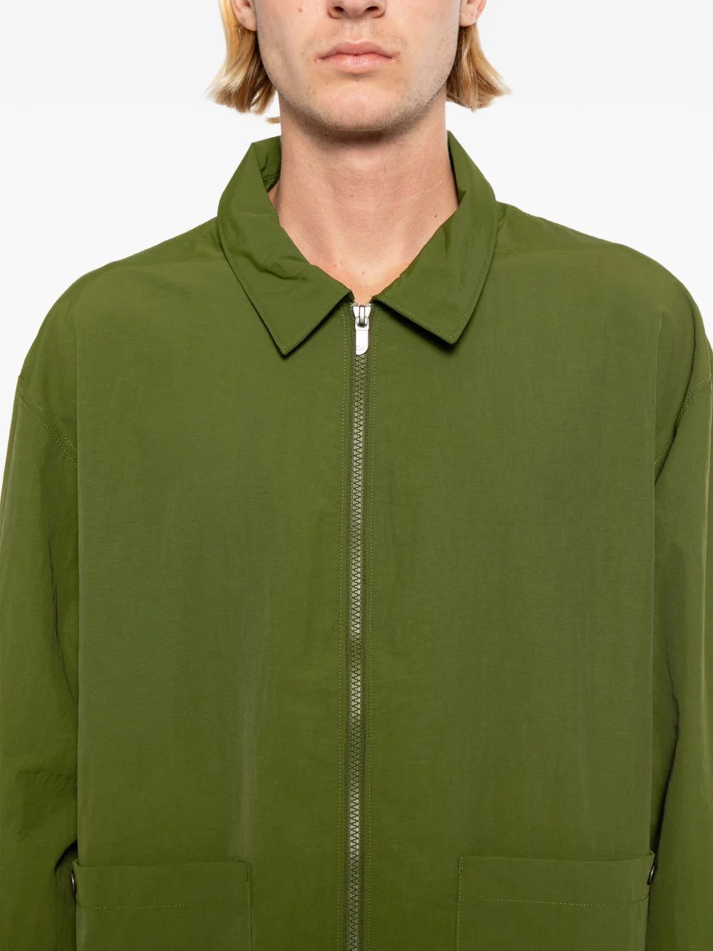 Red Box Nylon Long-Sleeve Shirt - Image 2