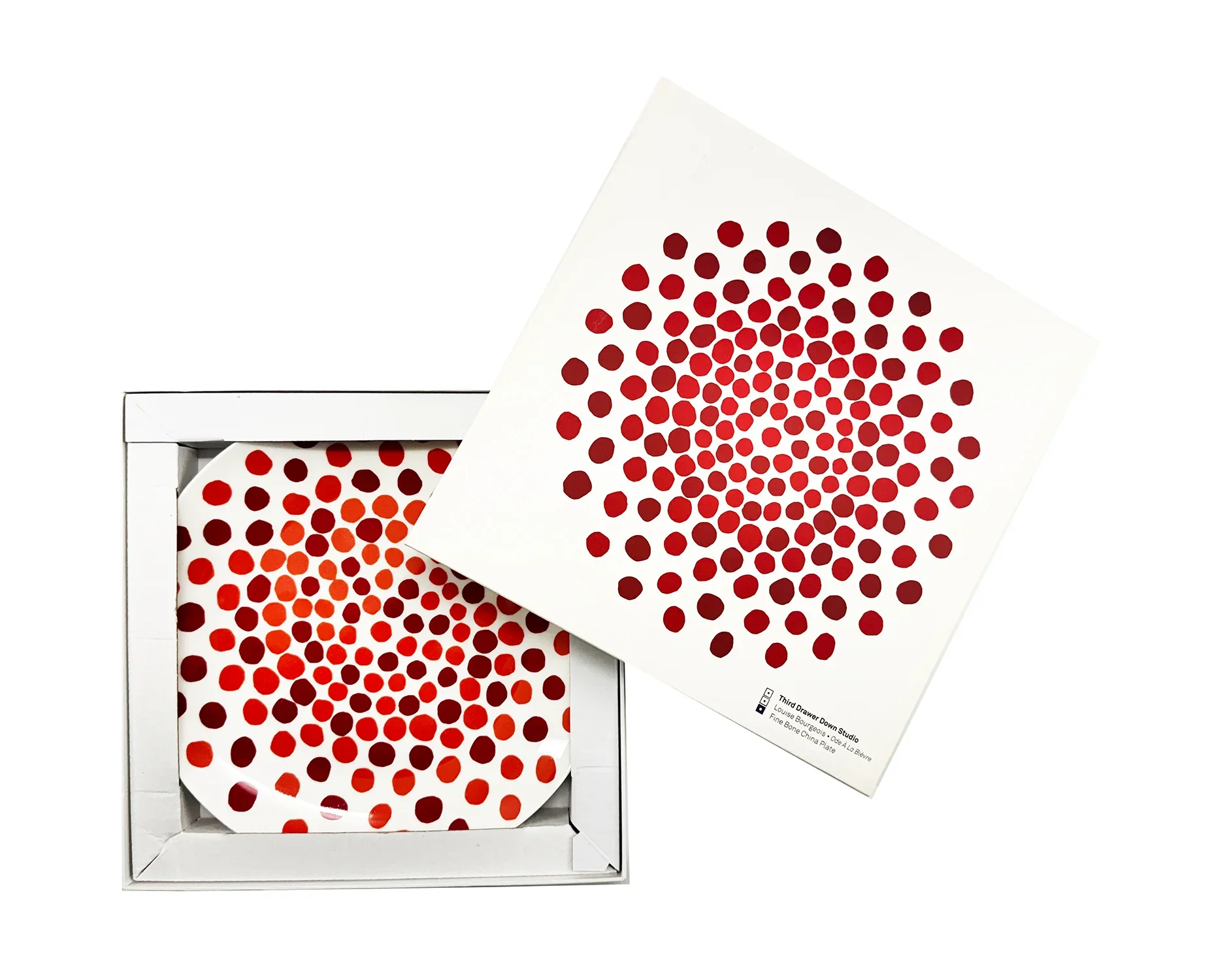 Red Dots (2008) Bone China Dinner Plate - Image 2