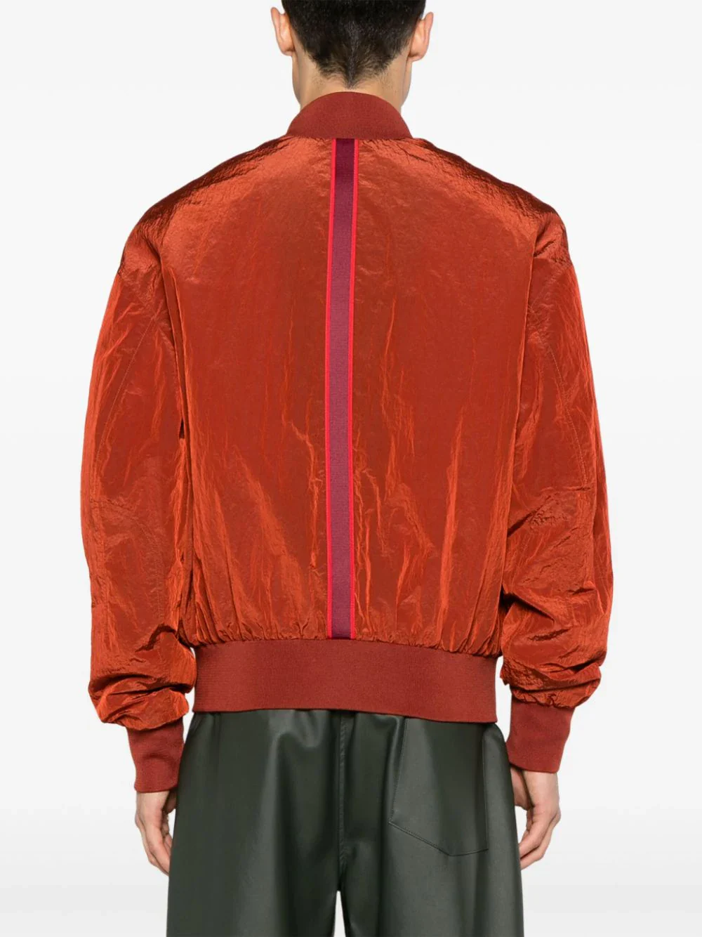 Reflective-Effect Zip-Up Bomber Jacket - Image 3