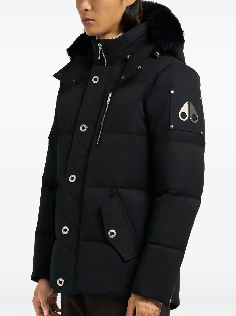 Removable-Hood Quilted Coat - Image 5