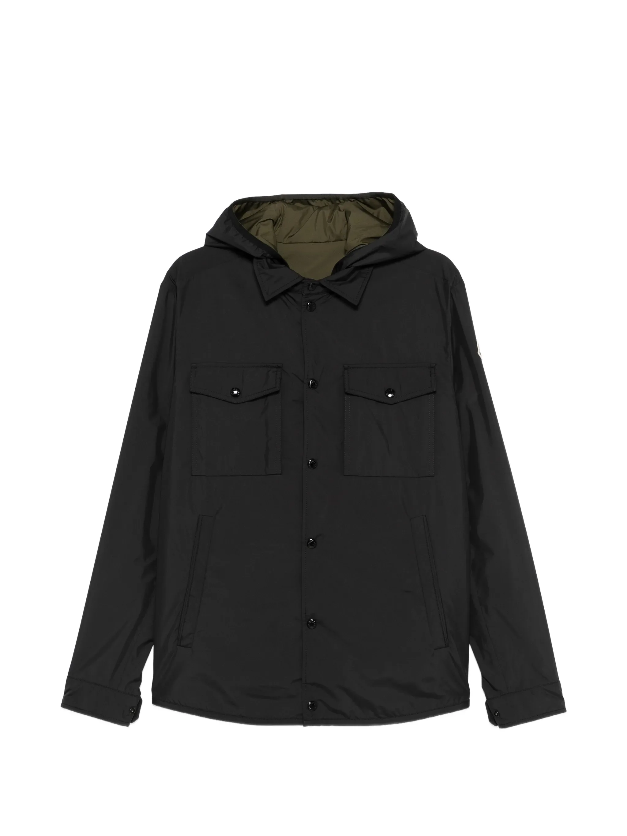 Removable-Lining Hooded Jacket Reversible
