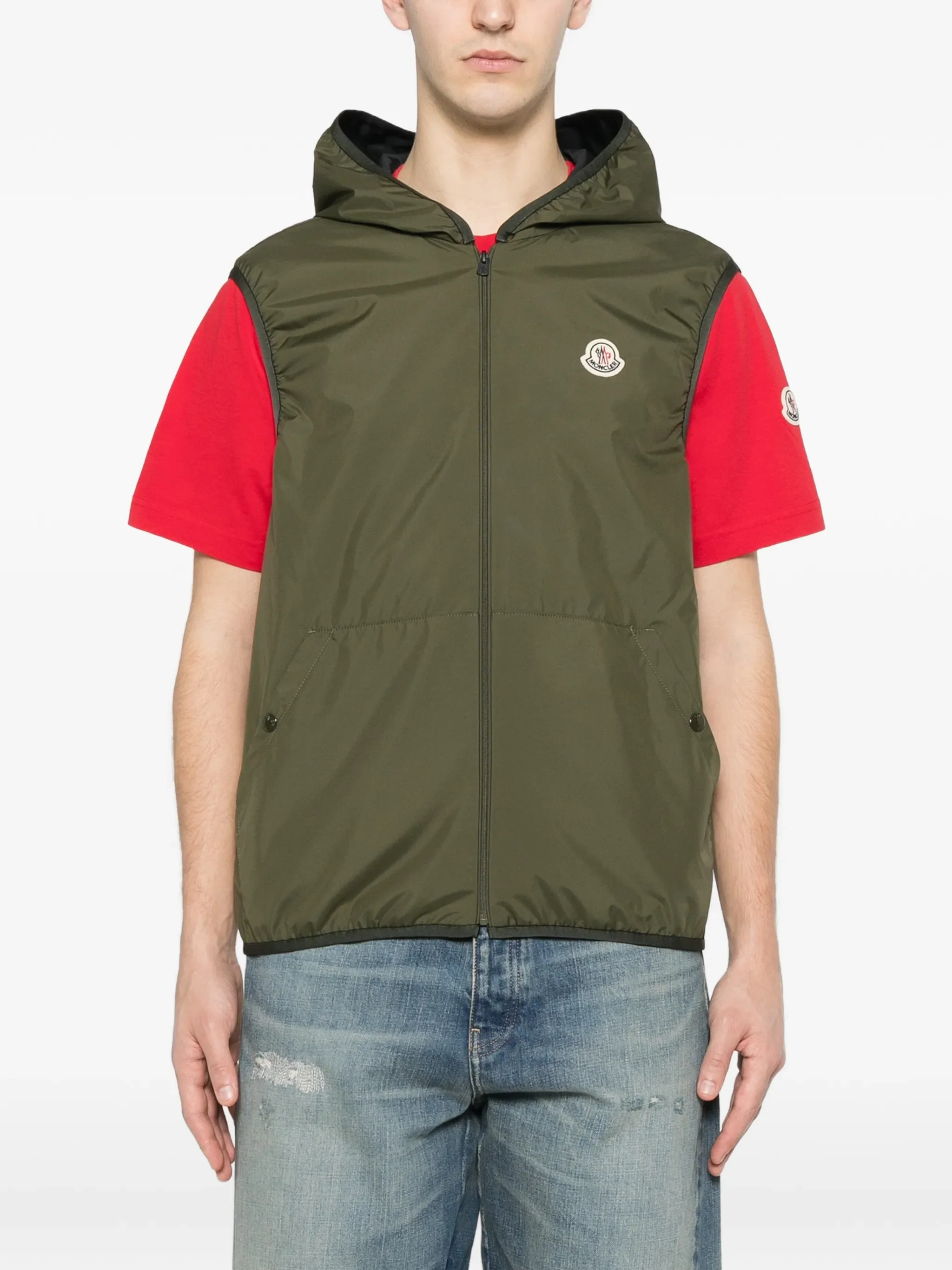Removable-Lining Hooded Jacket Reversible - Image 6