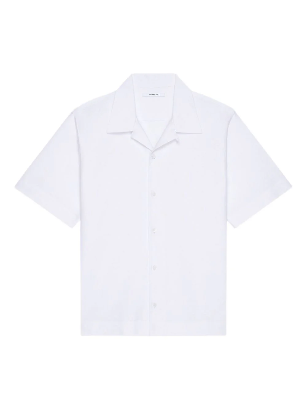 Revere-Collar Short-Sleeve Shirt