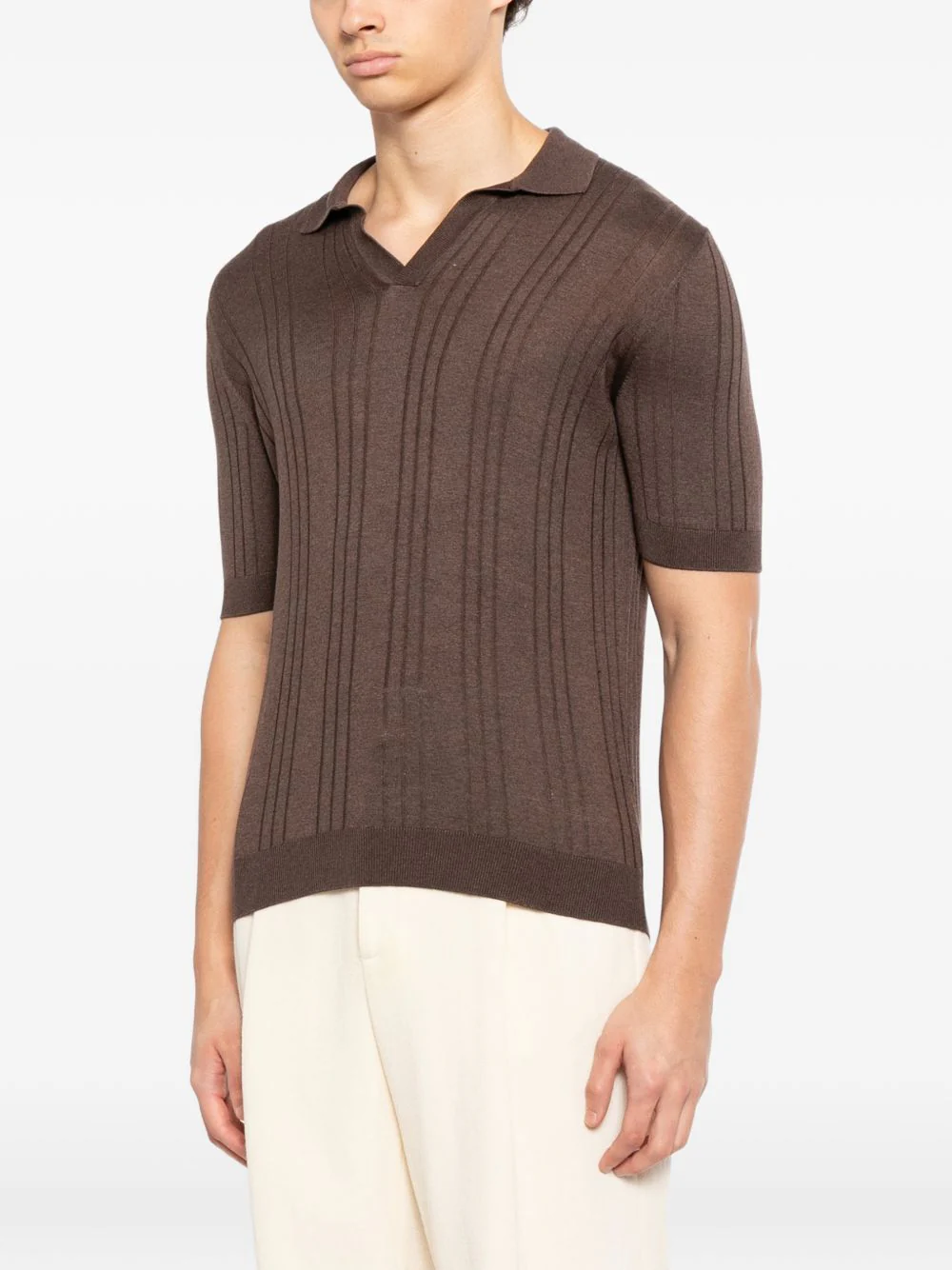 Revere Collar Short-Sleeve T-Shirt - Image 5