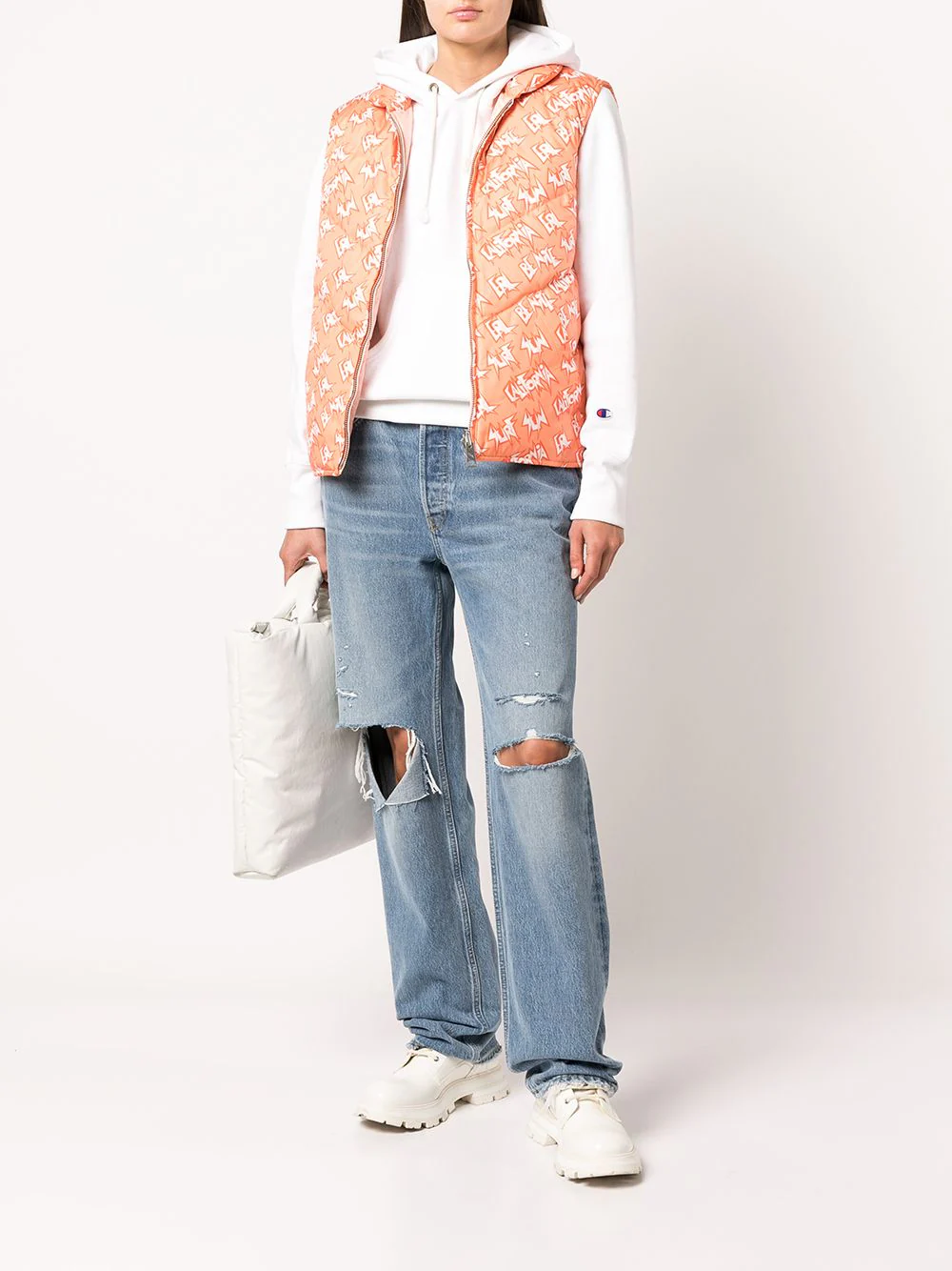 Reversible Logo-Print Padded Gilet - Image 3