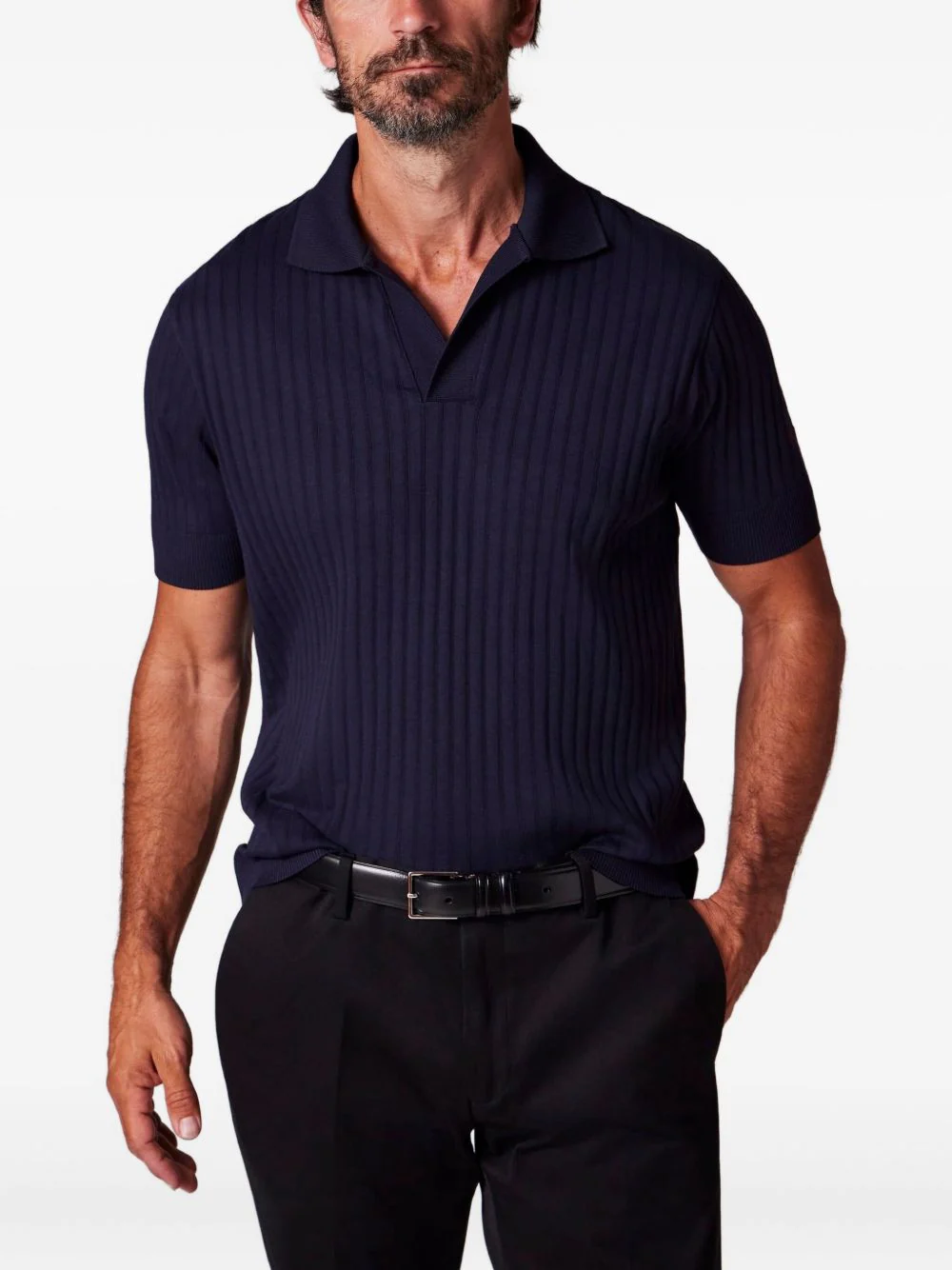 Ribbed Cotton T-Shirt - Image 2