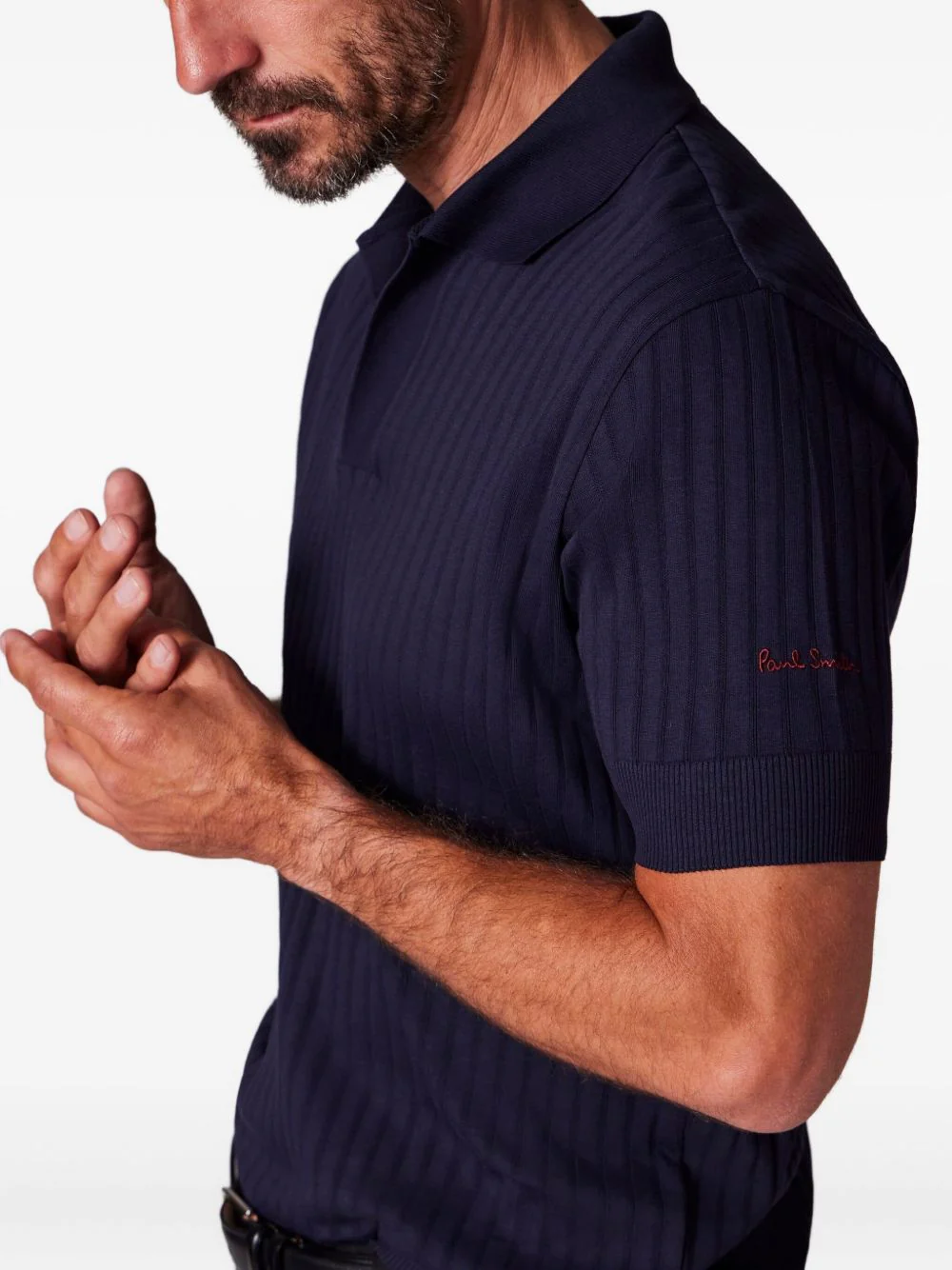 Ribbed Cotton T-Shirt - Image 4