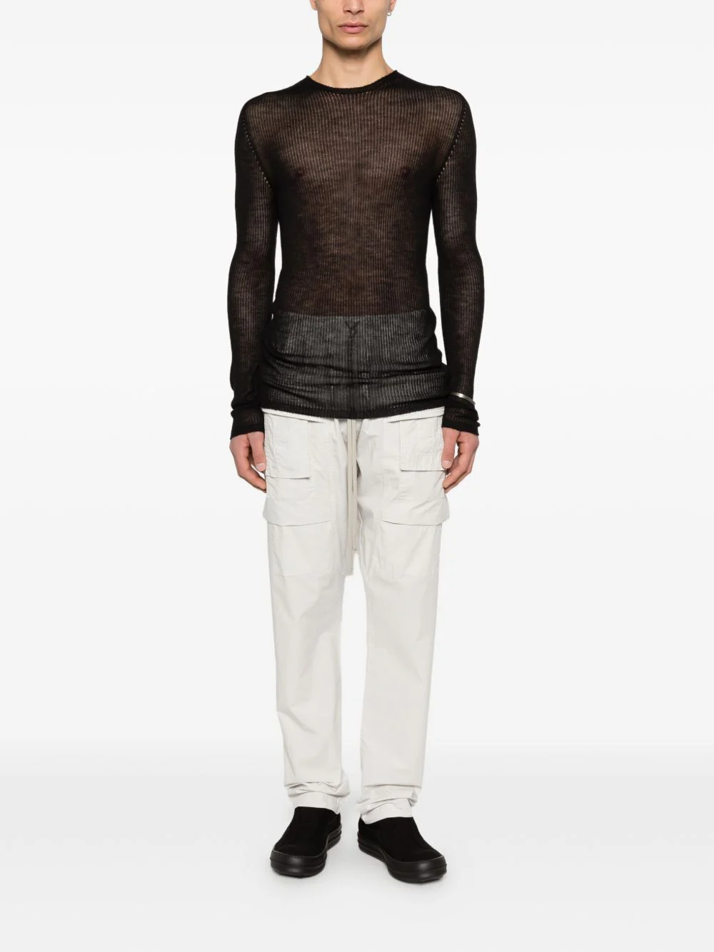 Ribbed Crew-Neck Sweater - Image 2