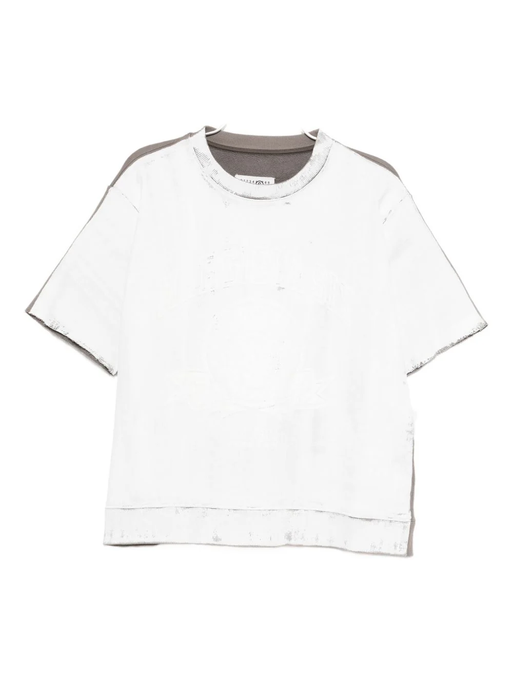 Ribbed-Hem T-Shirt