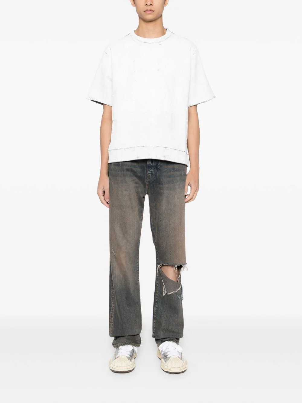 Ribbed-Hem T-Shirt - Image 4