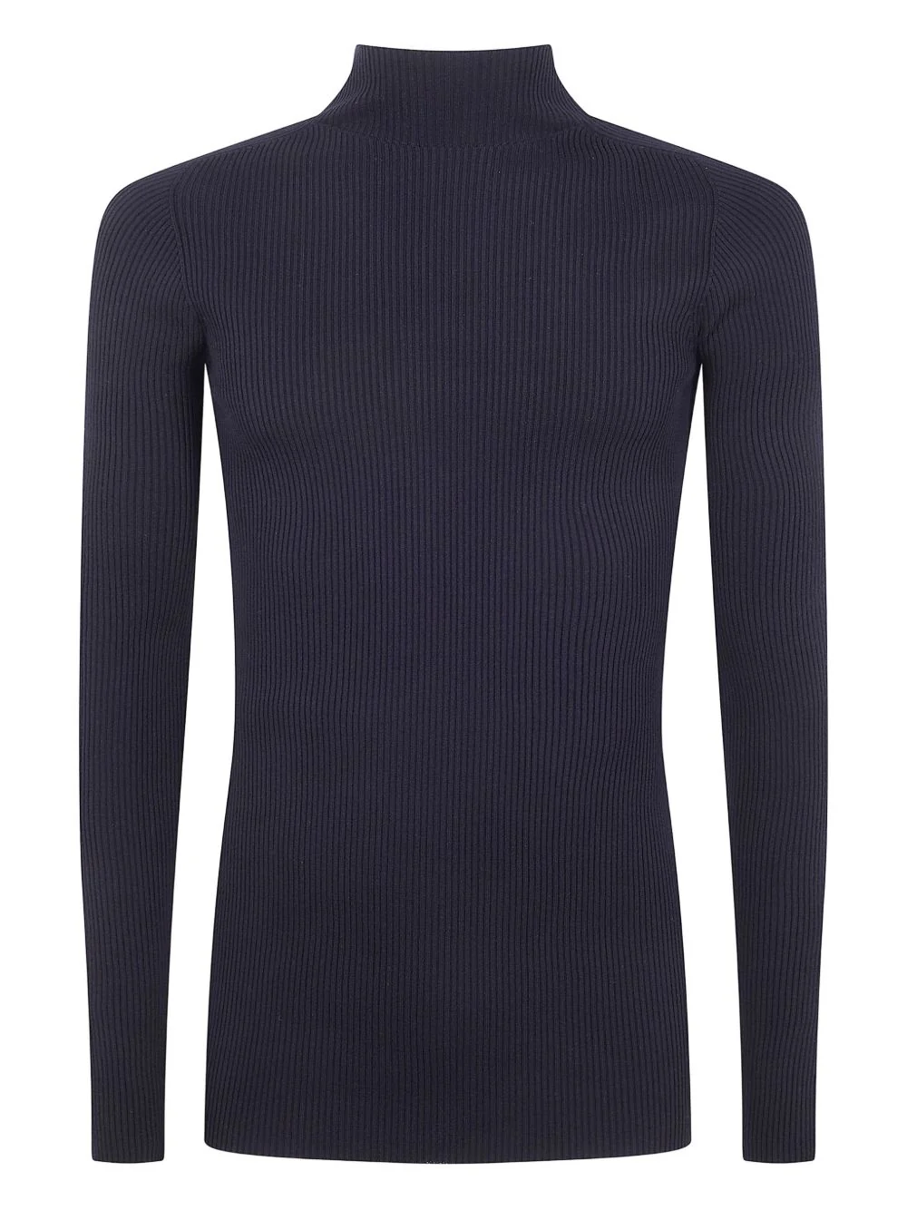 Ribbed High-Neck Sweater