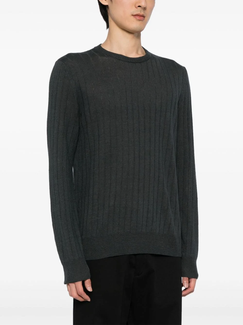 Ribbed-Knit Linen-Cotton Jumper - Image 3