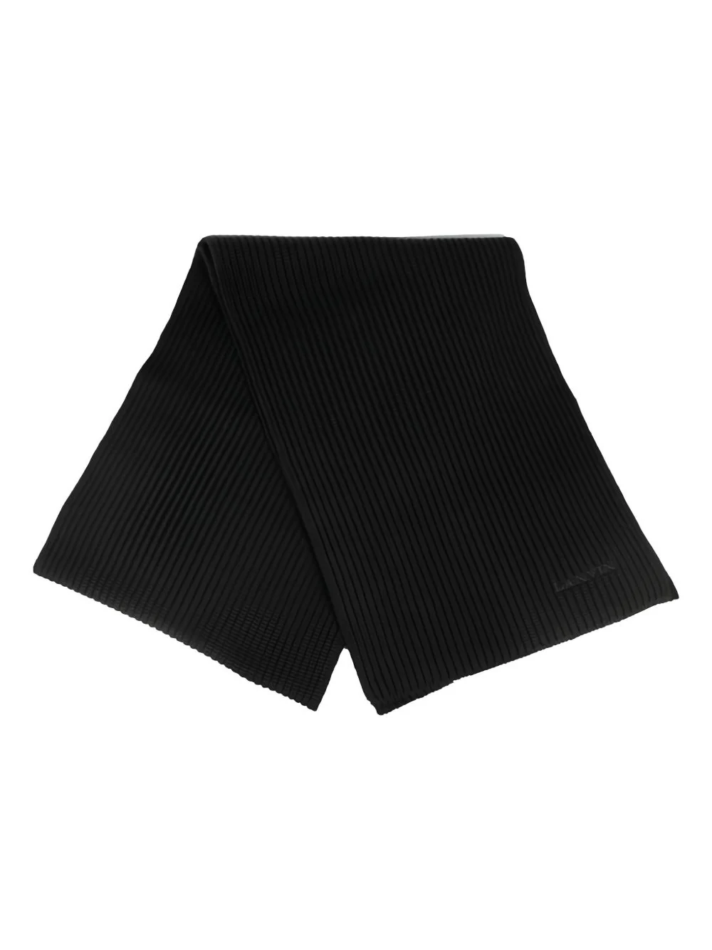 Ribbed Logo Scarf