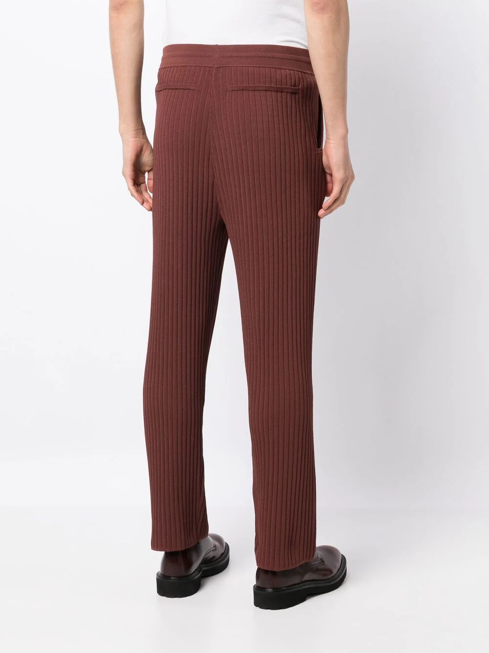 Ribbed Straight-Leg Trousers - Image 2
