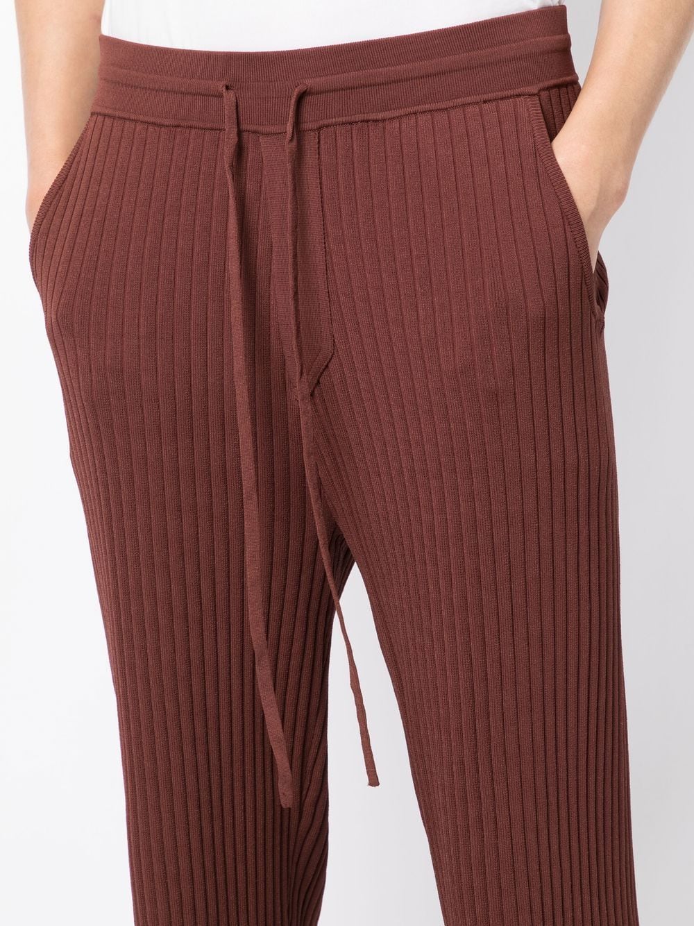 Ribbed Straight-Leg Trousers - Image 3
