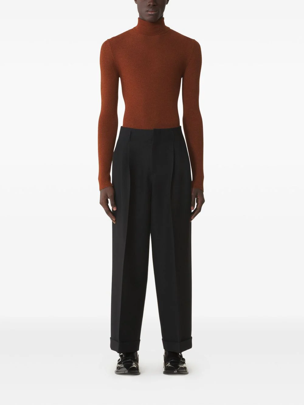 Ribbed Turtleneck Sweater - Image 2