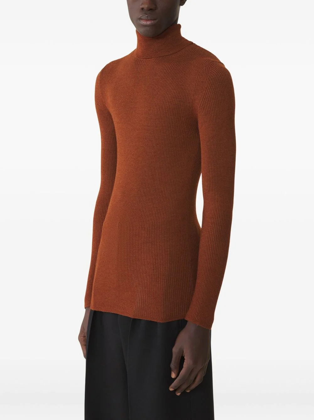 Ribbed Turtleneck Sweater - Image 3